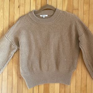 Madewell tan thick sweater